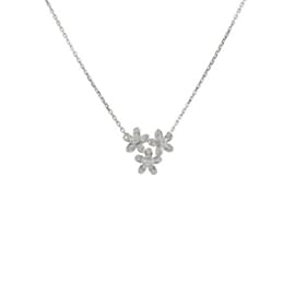 Van Cleef & Arpels-Van Cleef & Arpels Socrates 3 Flower K18 White Gold Necklace-Other