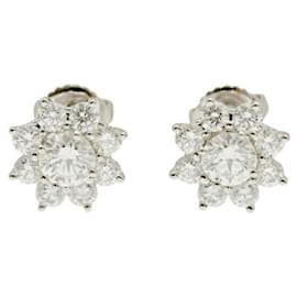 Harry Winston-Harry Winston Sunflower Mini PT950 Earrings-Other