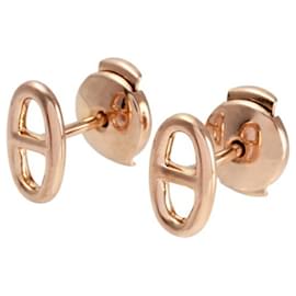 Hermès-Hermes Chaine d'Ancre K18PG Pink Gold Earrings-Other