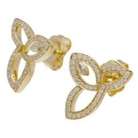 Harry Winston-Harry Winston Lily Cluster 18k Yellow Gold Earrings-Other