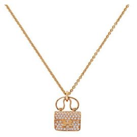 Hermès Collier Amulette Constance K18 Or Rose Hermes Autre