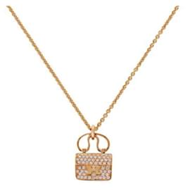 Hermès-Hermes Amulet Constance K18 Pink Gold Necklace-Other