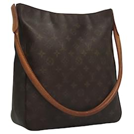 Louis Vuitton-LOUIS VUITTON Monogram Looping GM Shoulder Bag M51145 LV Auth bs24439-Monogram