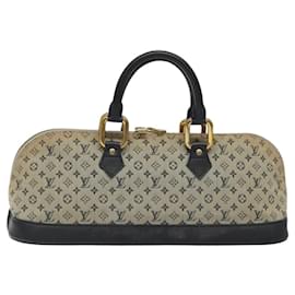 Louis Vuitton-LOUIS VUITTON Monogram Mini Alma Ron Hand Bag Blue M92205 LV Auth 118526-Blue