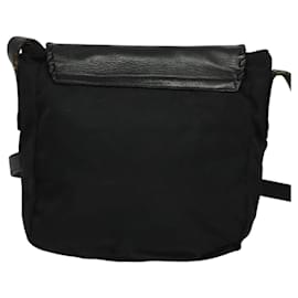 Prada-PRADA Shoulder Bag Leather Black Auth bs24581-Black