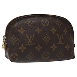 Louis Vuitton-LOUIS VUITTON Monogram Pochette Cosmetic PM Cosmetic Pouch M47515 LV Auth 120069-Monogram