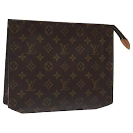 Louis Vuitton-LOUIS VUITTON Monogram Poche Toilette 26 Pouch M47542 LV Auth 118540-Monogram