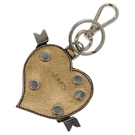 Prada-PRADA Key Holder Safiano leather Gold Tone Auth ac3756-Other