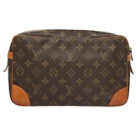 Louis Vuitton-LOUIS VUITTON Monogram Compiegne 28 Clutch Bag M51845 LV Auth 119755-Monogram