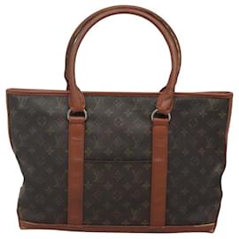 Louis Vuitton-LOUIS VUITTON Monogram Sac Weekend PM Hand Bag M42425 LV Auth th5876-Monogram