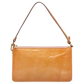 Louis Vuitton-LOUIS VUITTON Vernis Lexington Pouch Marshmallow Pink M91057 LV Auth ep8666-Other
