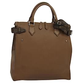 Louis Vuitton-LOUIS VUITTON Sac Tote Monogram Avane Cuir Marron M50146 LV Auth bs24690-Marron,Monogramme