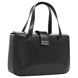 Bally-Sac à main BALLY en cuir noir Auth BA1344-Noir