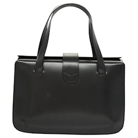 Bally-Sac à main BALLY en cuir noir Auth BA1344-Noir