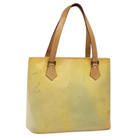 Louis Vuitton-LOUIS VUITTON Monogram Vernis Houston Sac à Main Gris M91053 LV Auth 118533-Gris