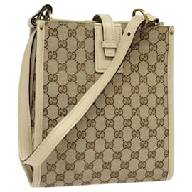 Gucci-Sac à épaule GG Canvas GUCCI Beige Or 110292 Auth 119541-Beige,Doré