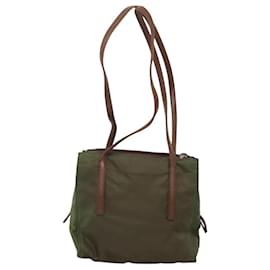 Prada-Sac à épaule PRADA en nylon kaki Auth 119570-Kaki