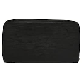 Louis Vuitton-LOUIS VUITTON Epi Zippy Organisateur Long Portefeuille Noir M63852 LV Auth am8074-Noir