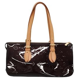 Louis Vuitton-LOUIS VUITTON Monogram Vernis Rosewood Avenue Bag Amarante M93510 Auth 119503-Dark red