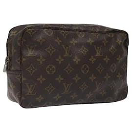 Louis Vuitton-LOUIS VUITTON Monogram Trousse Toilette 28 Sac Clutch M47522 LV Auth 119356-Monogramme