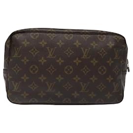 Louis Vuitton-LOUIS VUITTON Monogram Trousse Toilette 28 Sac Clutch M47522 LV Auth 119356-Monogramme
