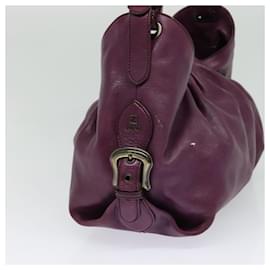 Fendi-Sac à épaule FENDI en cuir violet Auth bs24768-Violet