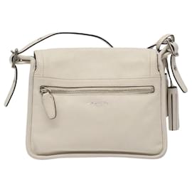 Coach-Sac à épaule Coach en cuir blanc Auth bs24410-Blanc