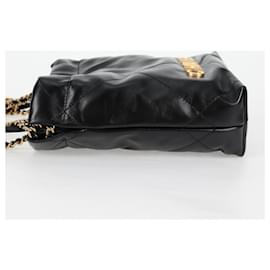 Chanel-CHANEL Chanel 22 Petit Sac Chaîne Matelassé Cuir d'Agneau 2en1 Noir Auth BA1050SAM-Noir,Doré