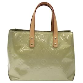 Louis Vuitton-LOUIS VUITTON Monogram Vernis Reade PM Sac à main Gris M91145 LV Auth 120063-Gris