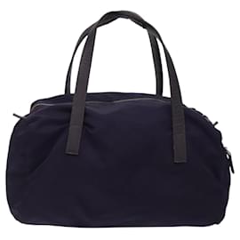 Prada-PRADA Sac à main en nylon violet argent authentique 119971-Argenté,Violet