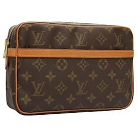 Louis Vuitton-LOUIS VUITTON Pochette Compiegne 23 M51847 Auth LV 119710-Monogramme