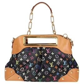 Louis Vuitton-LOUIS VUITTON Sac Judy GM Multicolore Monogram 2way Noir M40254 LV Auth 116346AM-Noir