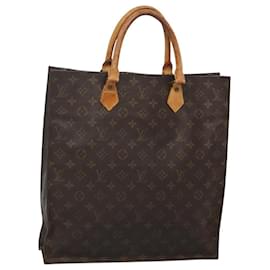 Louis Vuitton-LOUIS VUITTON Sac Plat Monogram Sac à Main M51140 LV Auth 119436-Monogramme