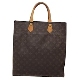 Louis Vuitton-LOUIS VUITTON Sac Plat Monogram Sac à Main M51140 LV Auth 119436-Monogramme
