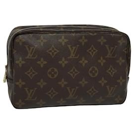 Louis Vuitton-LOUIS VUITTON Monogram Trousse Toilette 23 Sac Clutch M47524 LV Auth 119697-Monogramme