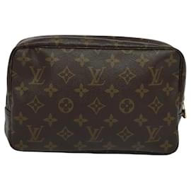 Louis Vuitton-LOUIS VUITTON Monogram Trousse Toilette 23 Sac Clutch M47524 LV Auth 119697-Monogramme