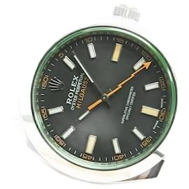 Rolex-ROLEX Milgauss green glass 116400GV 2019 Genuine goods Mens-Silvery