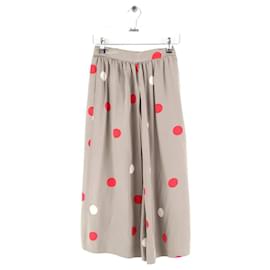 Balenciaga-Jupe en soie-Gris