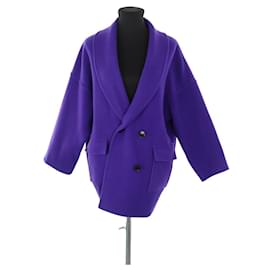 Bash-Manteau en laine-Violet