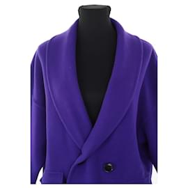 Bash-Wool coat-Purple