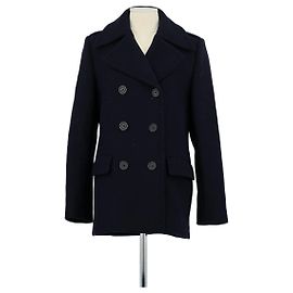Claudie Pierlot Cappotto in lana blu navy Blu navy