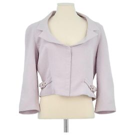 Thierry Mugler Wolljacke Lila