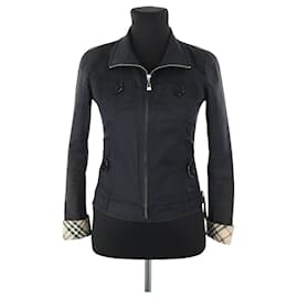 Burberry-Veste en coton-Noir