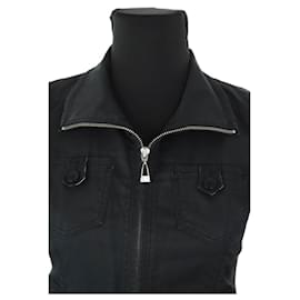 Burberry-Veste en coton-Noir