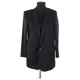 Saint Laurent-Blazer en laine-Noir