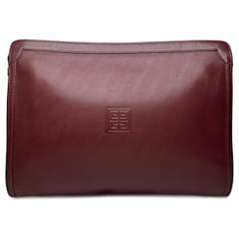 Givenchy-Sacs à main GIVENCHY T. Cuir-Bordeaux