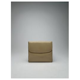 Gucci-Portefeuilles GUCCI T. Cuir verni-Beige