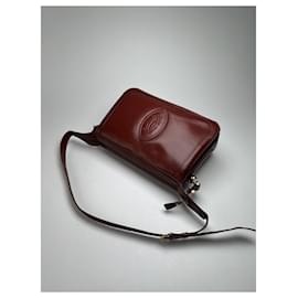 Cartier-CARTIER Handbags T.  Leather-Dark red