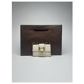 Chaveiro de couro vintage da Gucci Branco