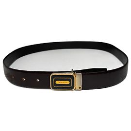 Cinto de couro vintage Dior preto Marrom